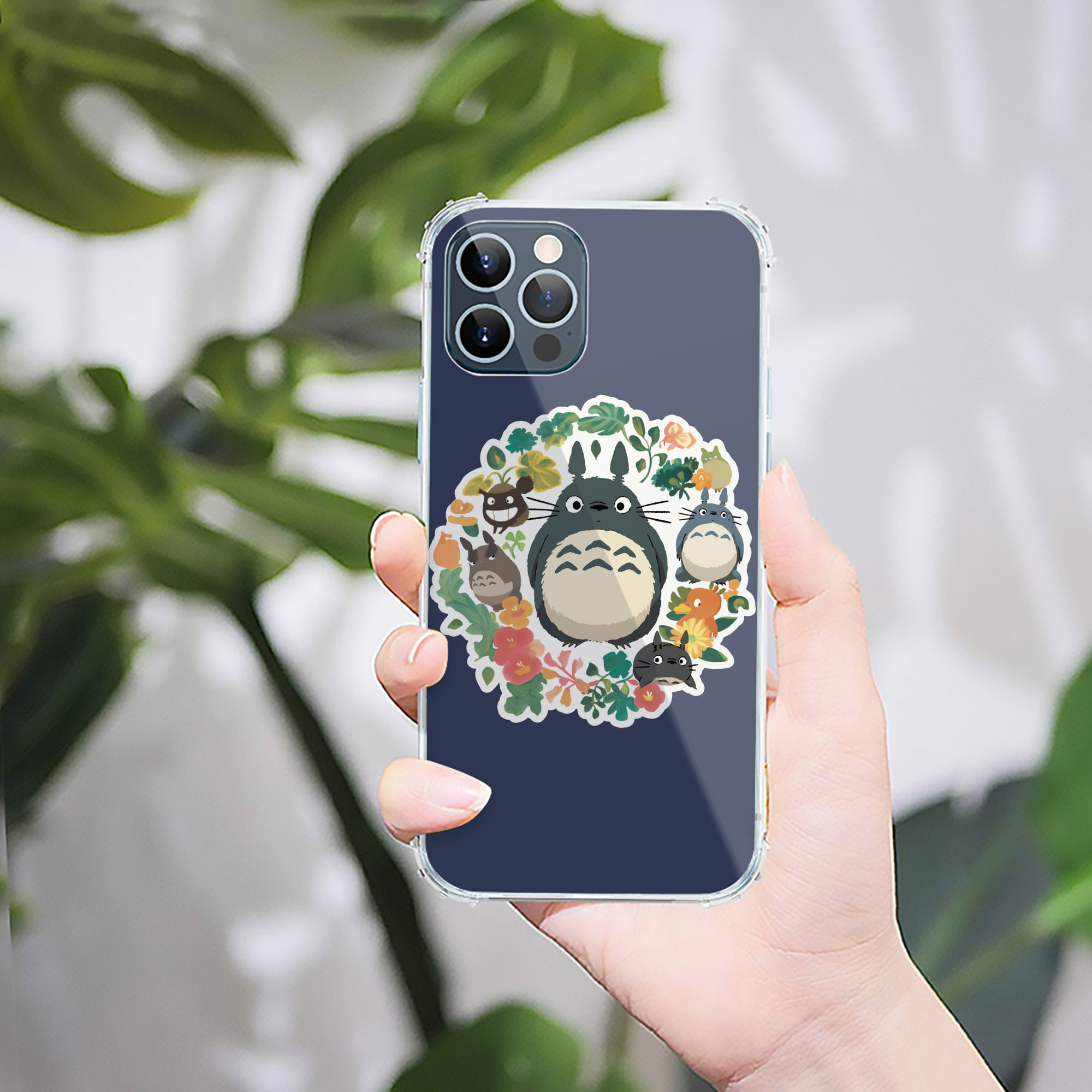 （画像用） となりのトトロ 草壁メイ 草壁サツキ My Neighbor Totoro Satsuki Kusakabe Mei Kusakabe 【iPhone 12シリーズ対応】透明スマホケース（クリアソフトケース）
